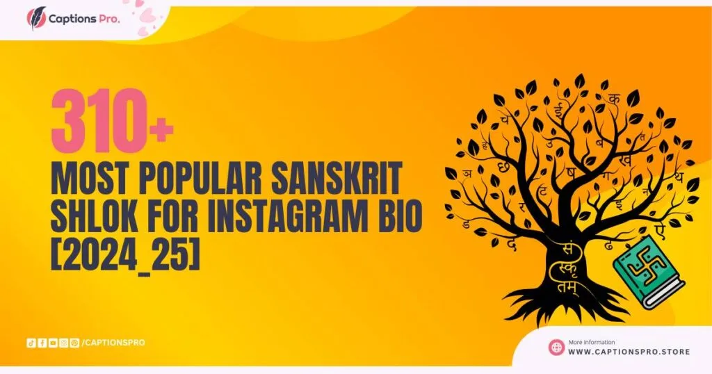 310+Most Popular Sanskrit Shlok For Instagram Bio [2024_25]