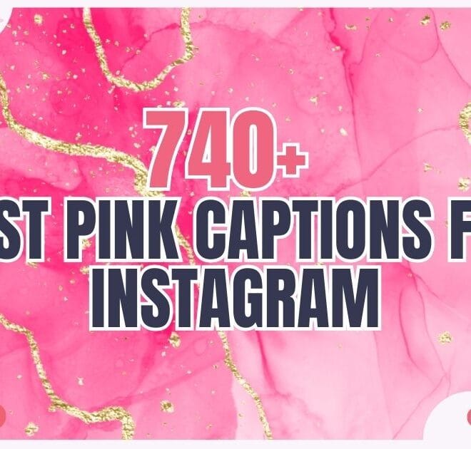 740+ Best Pink Captions for Instagram In 2025 – Captions Pro