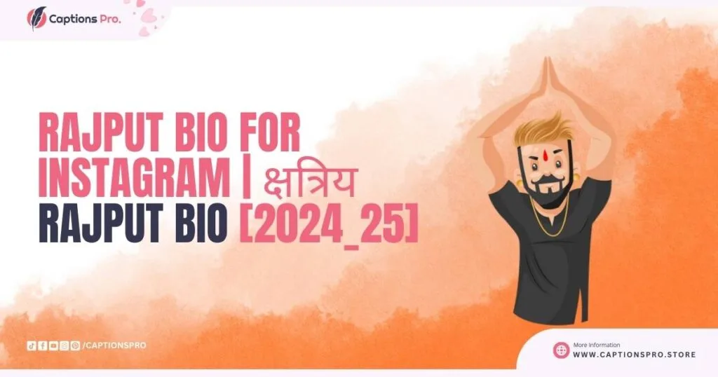 Rajput Bio For Instagram क्षत्रिय Rajput Bio [2024_25]