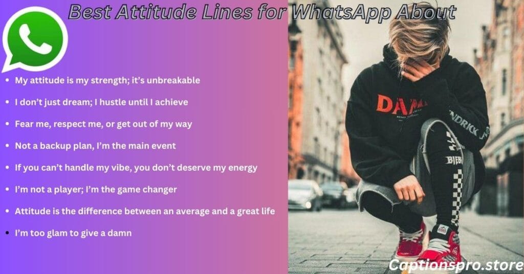 Best Attitude Lines for WhatsApp About